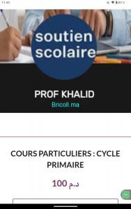 Soutien scolaire pour le cycle primaire